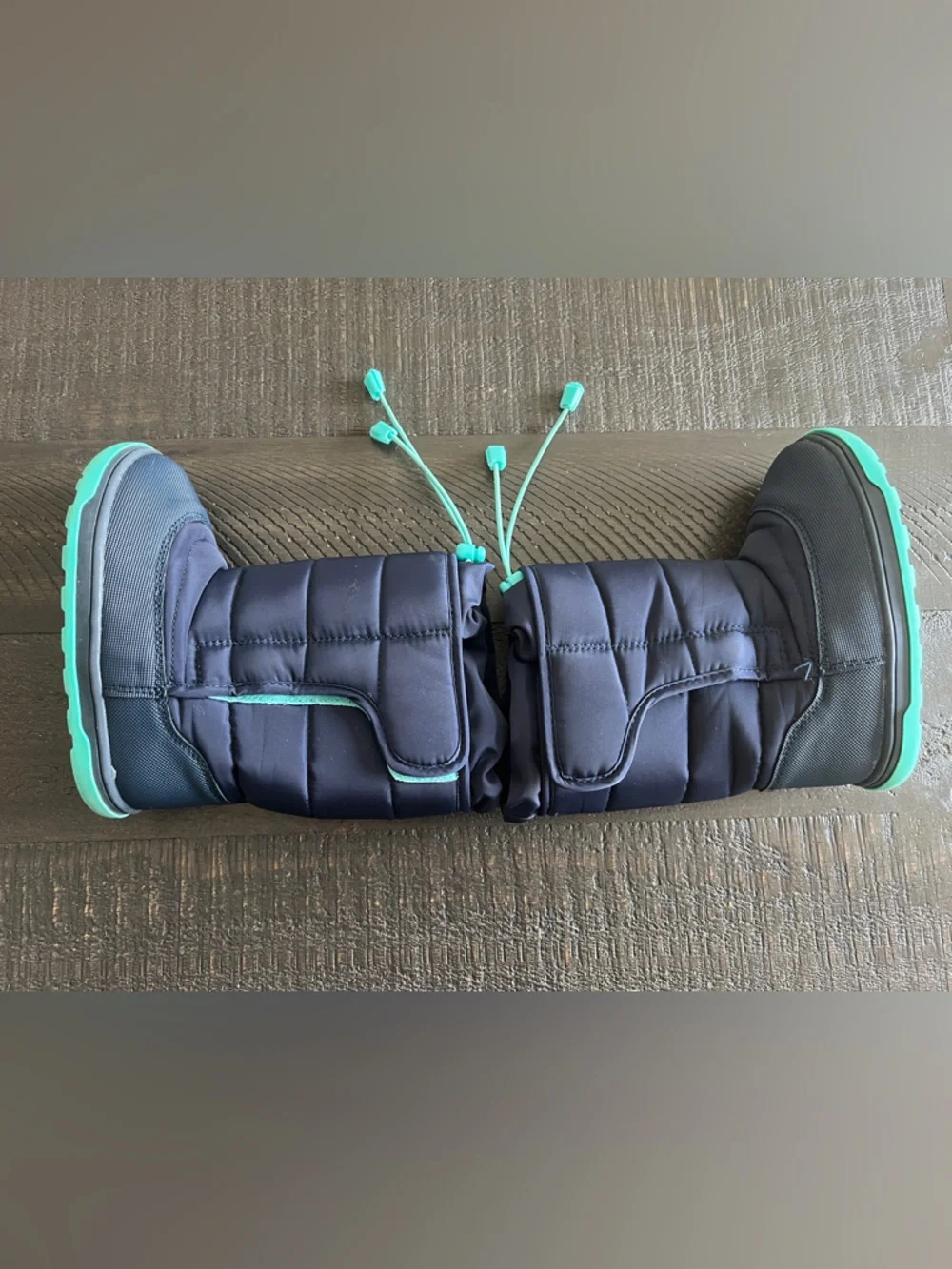 Ten Little Kids Snow Boots Size 9 Navy Thinsulate Waterproof Winter Toddler Boot